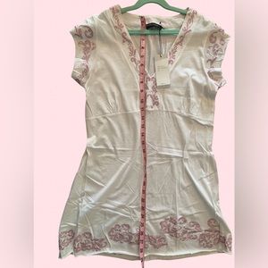 BCBG MAXAZRIA tunic shirt, Size L, NWT